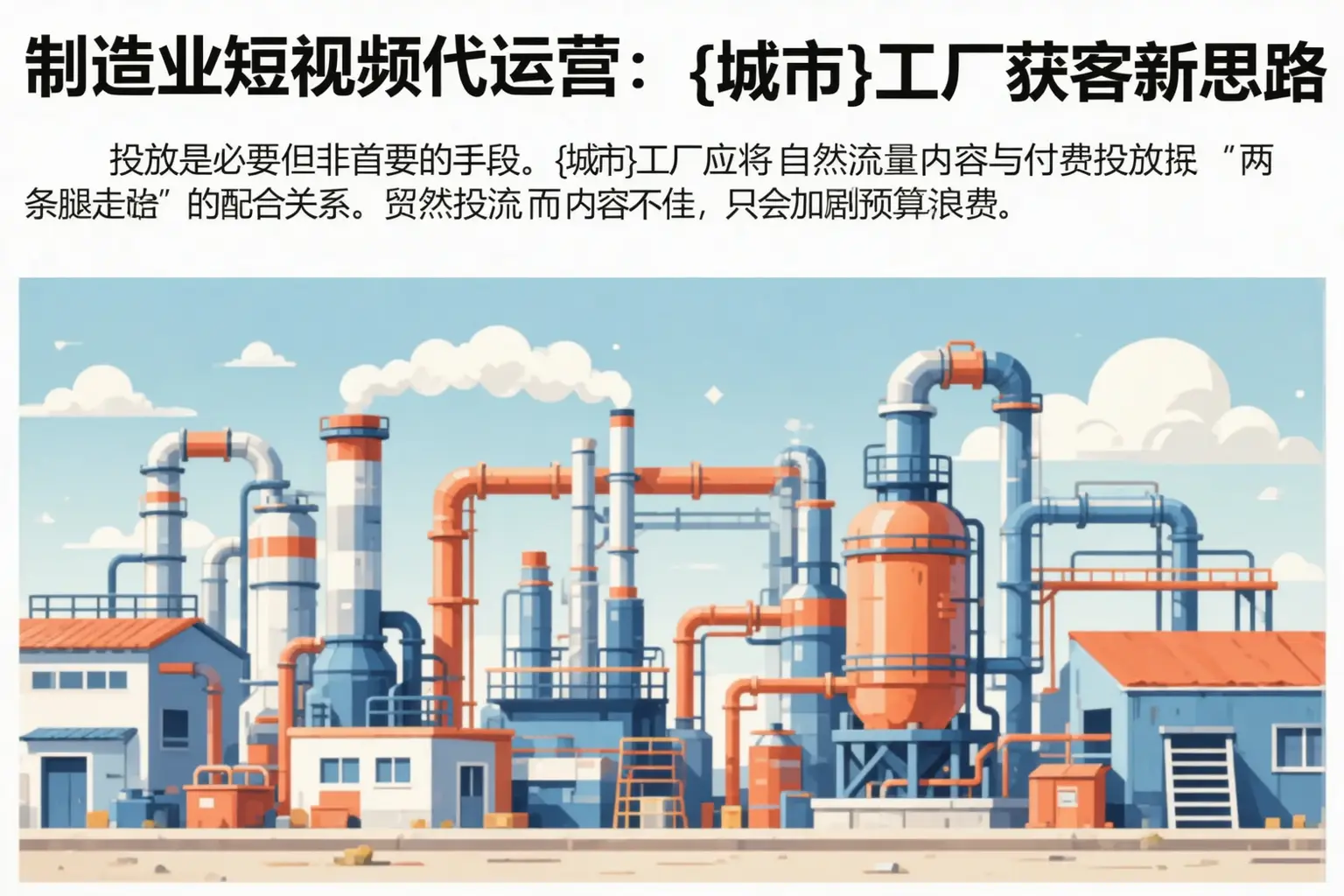 制造业短视频代运营：黑龙江工厂获客新思路