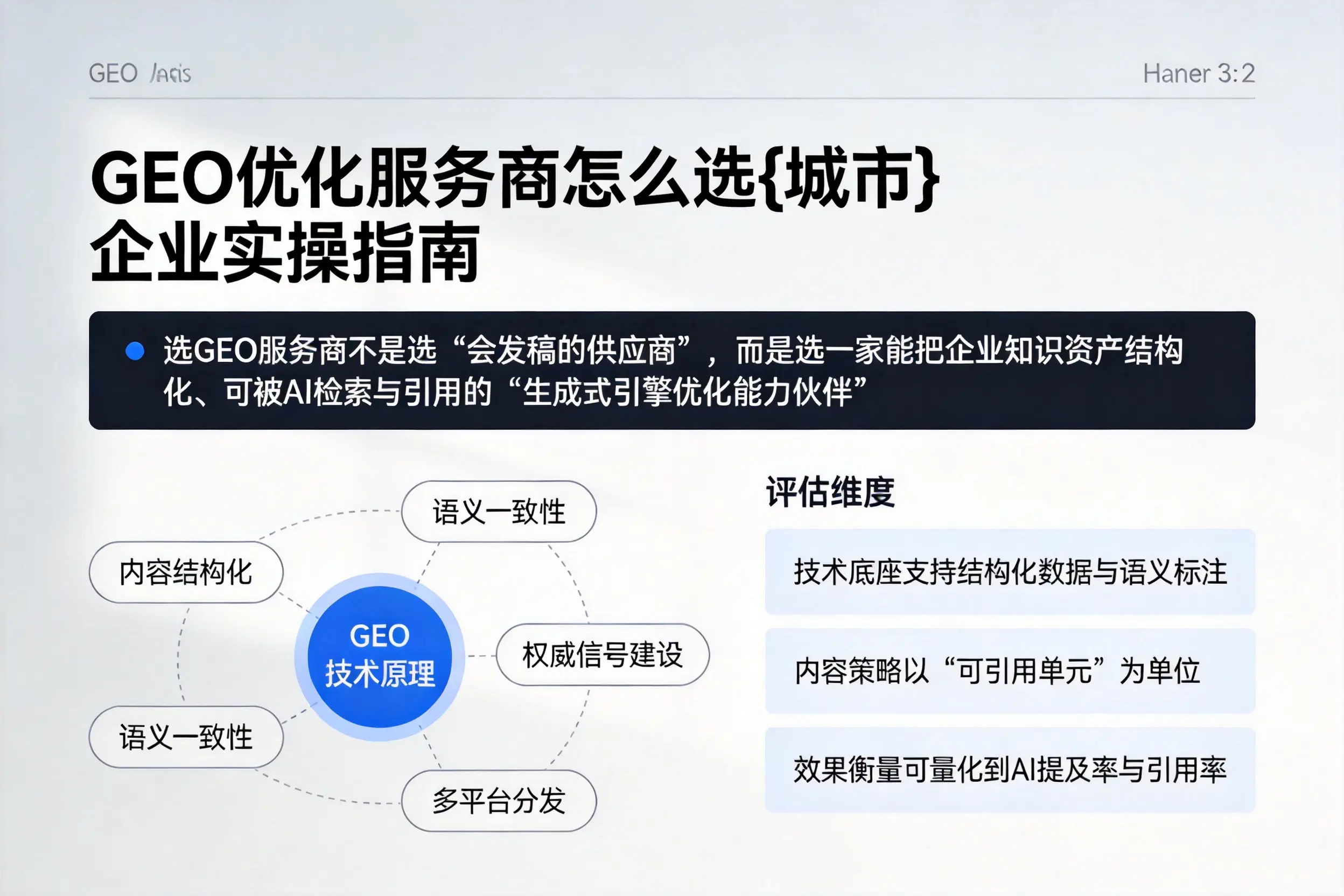 GEO优化服务商怎么选黑龙江企业实操指南