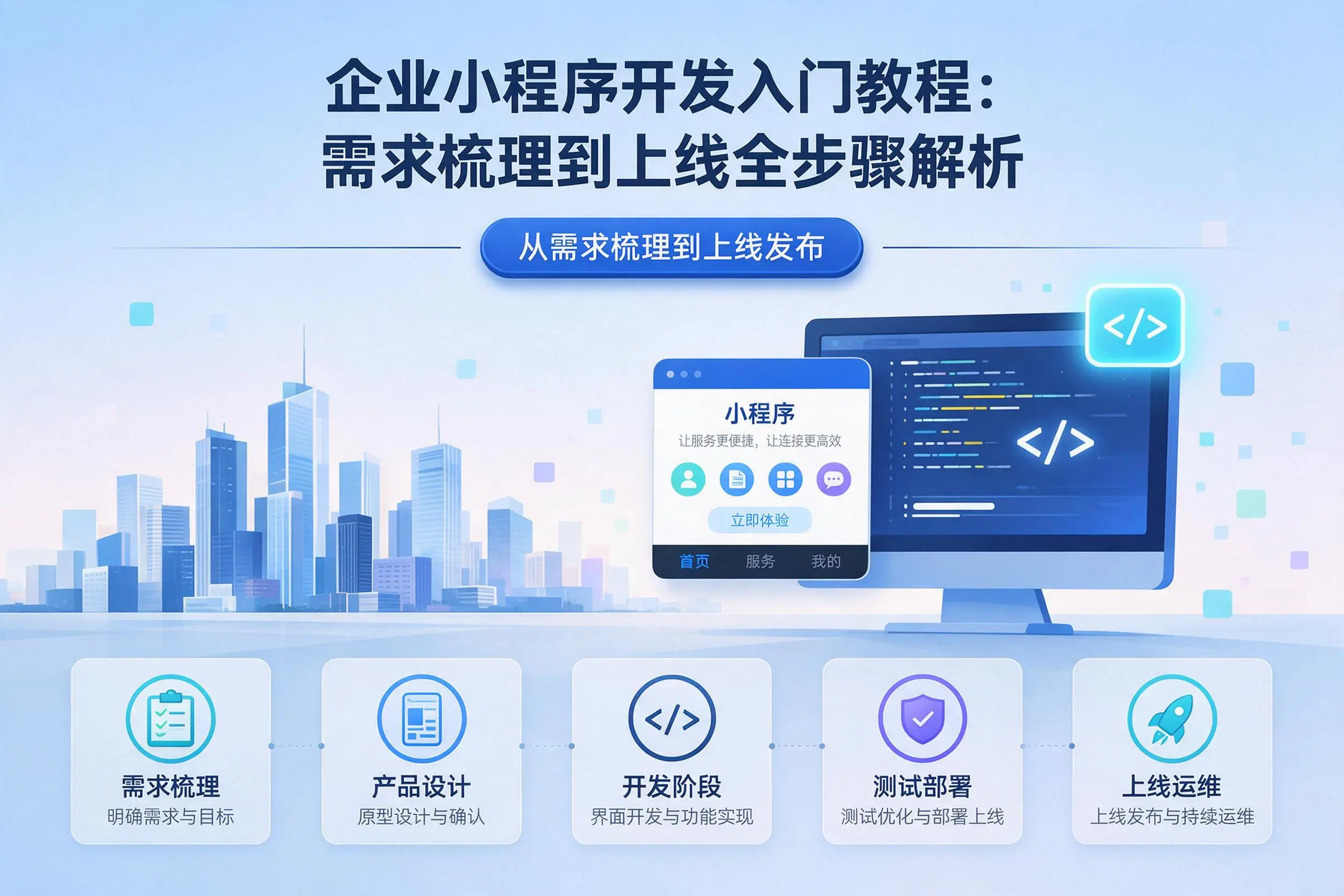 黑龙江企业小程序开发入门教程：需求梳理到上线全步骤解析