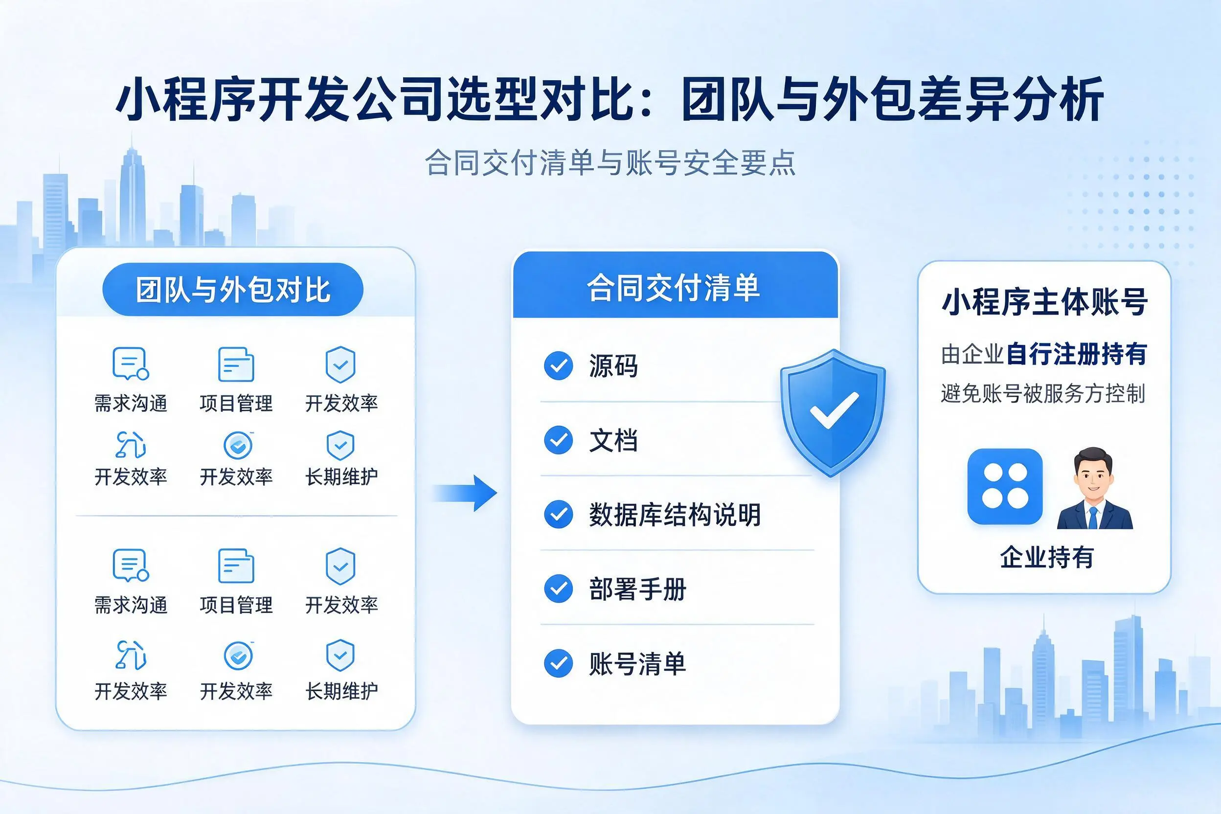 黑龙江小程序开发公司选型对比:团队与外包差异分析