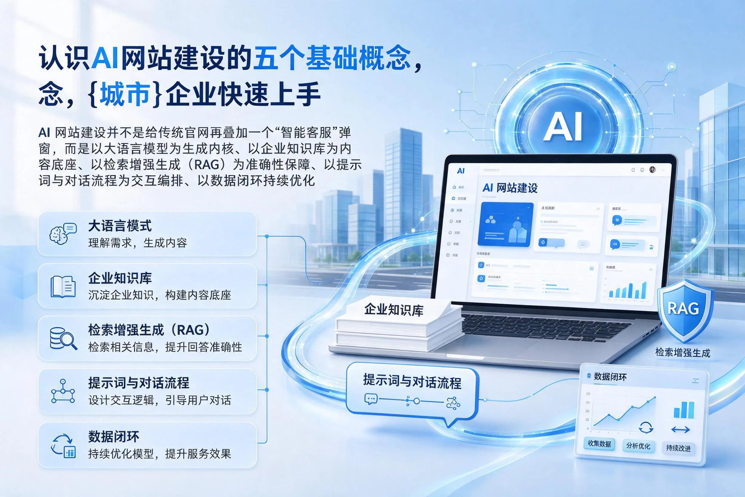 认识AI网站建设的五个基础概念，黑龙江企业快速上手