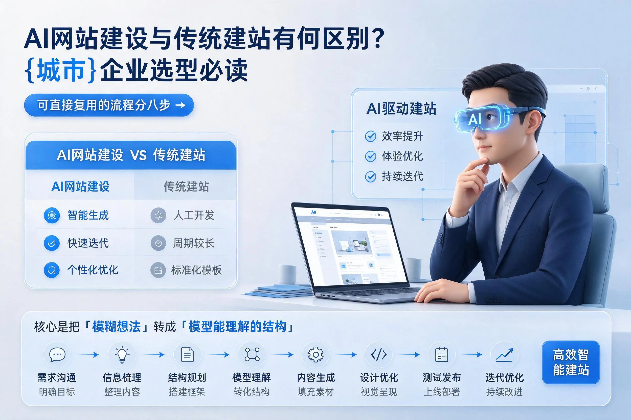 AI网站建设与传统建站有何区别?黑龙江企业选型必读
