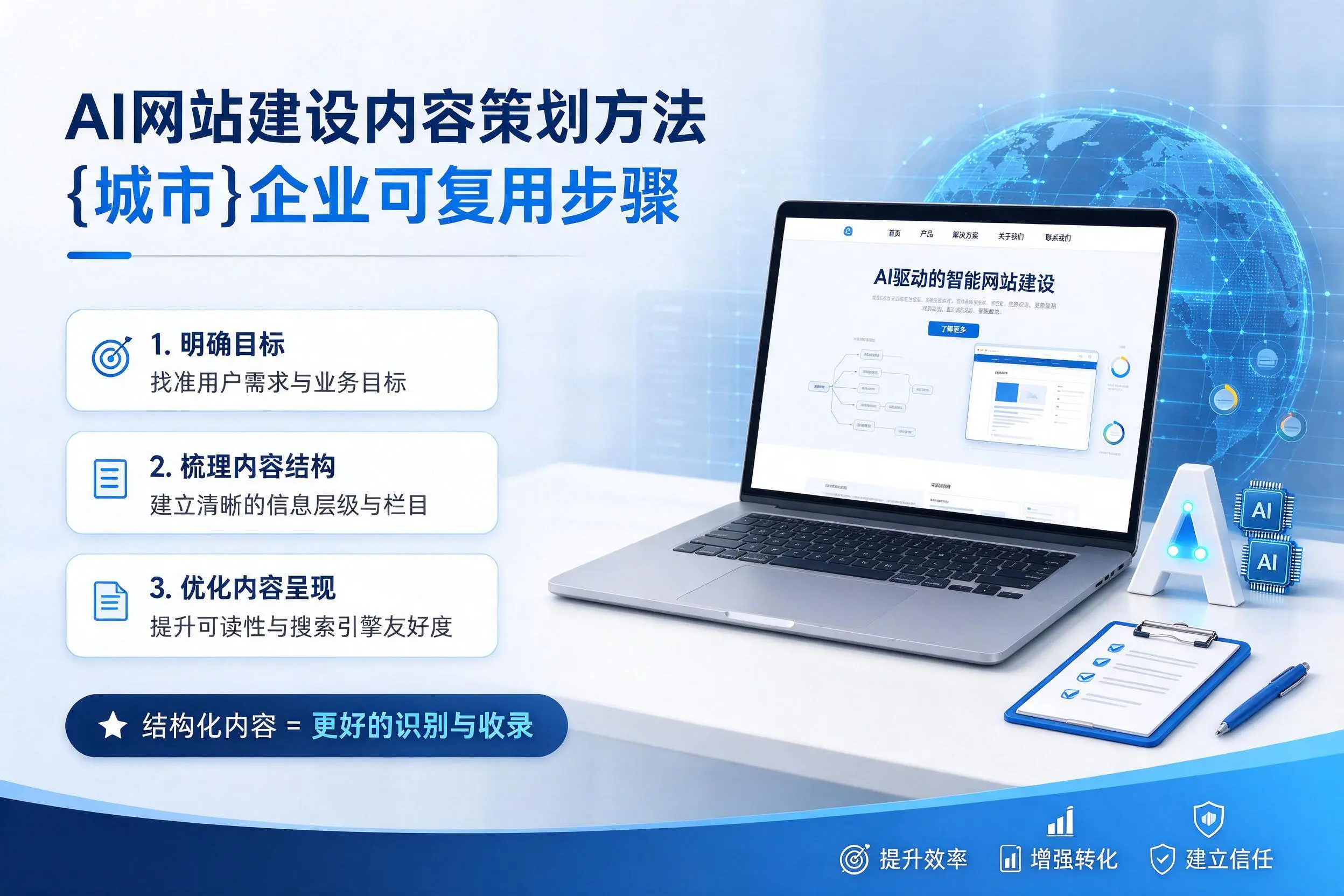 AI网站建设内容策划方法,黑龙江企业可复用步骤