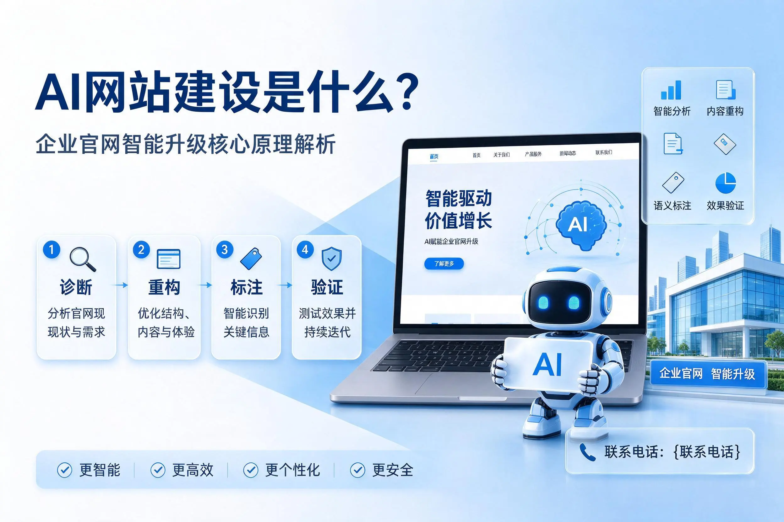 AI网站建设是什么？黑龙江企业官网智能升级核心原理解析