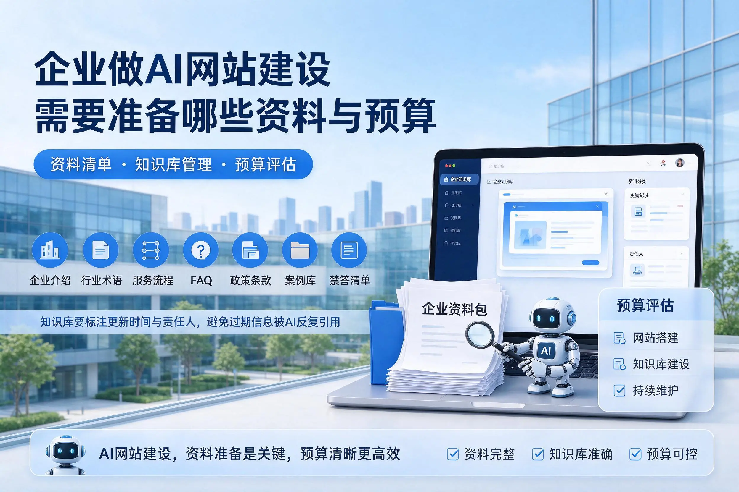 黑龙江企业做AI网站建设需要准备哪些资料与预算