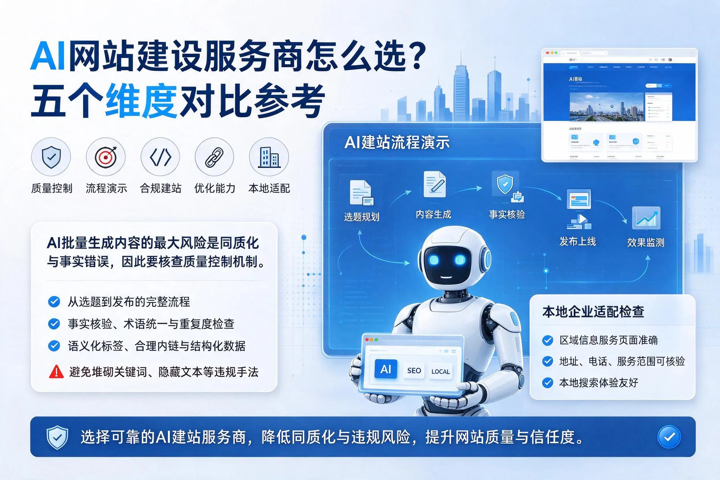 黑龙江AI网站建设服务商怎么选？五个维度对比参考
