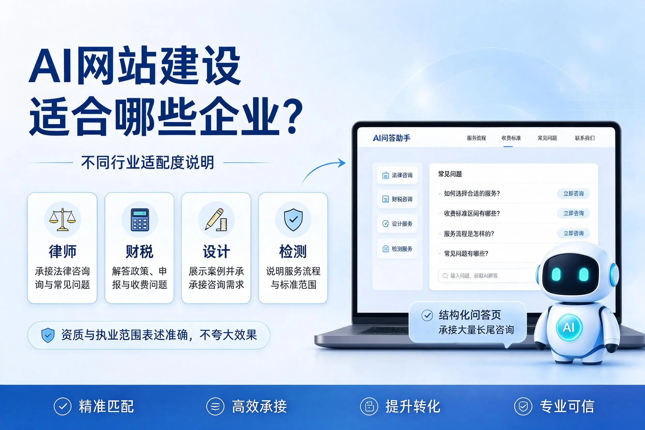 AI网站建设适合哪些企业？黑龙江不同行业适配度说明